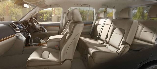 Land Cruiser interior seats