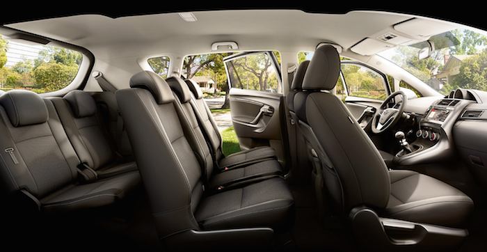 Toyota Verso Seating Layout